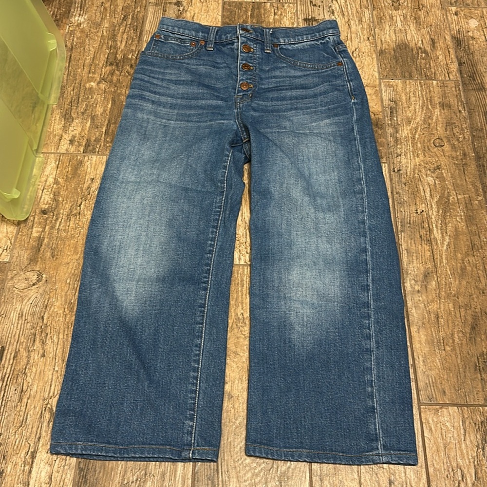 Madewell slim wide leg crop jeans size 27 - Picture 2 of 6